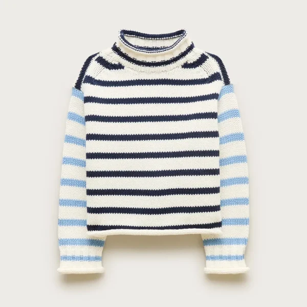 Kids’ 2025 Rollneck™ sweater in stripe