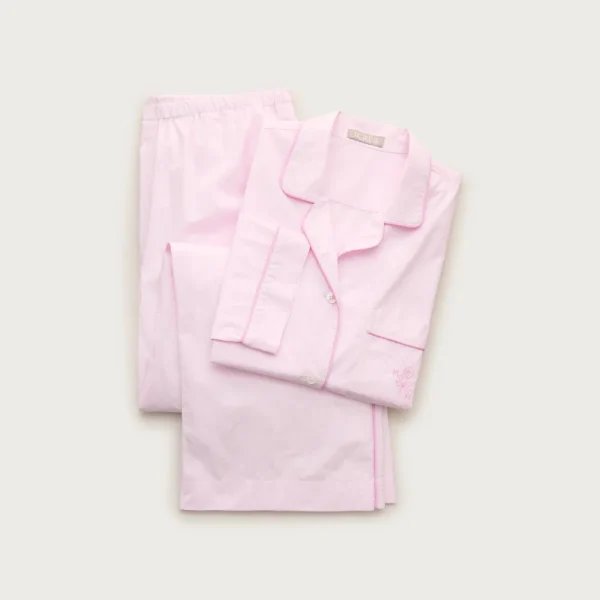 Classic “Mom” pajama pant set in end-on-end cotton