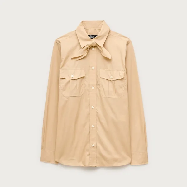 Jules classic-fit tie-neck shirt