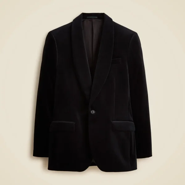 Shawl-collar dinner jacket in velvet