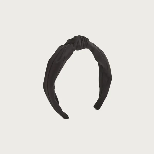 Knot headband in satin