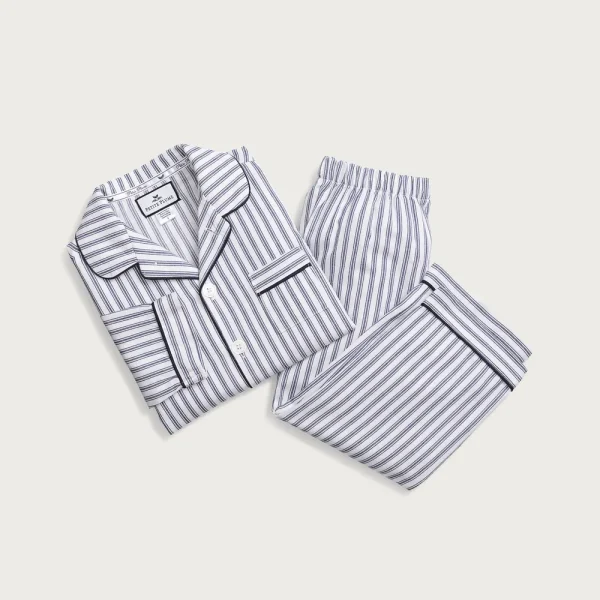 Petite Plume™ kids’ pajama set in french ticking