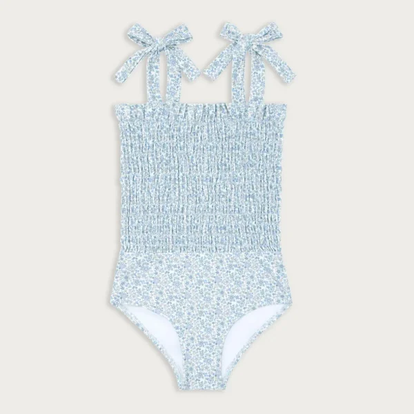 Girls’ minnow™ smocked one-piece