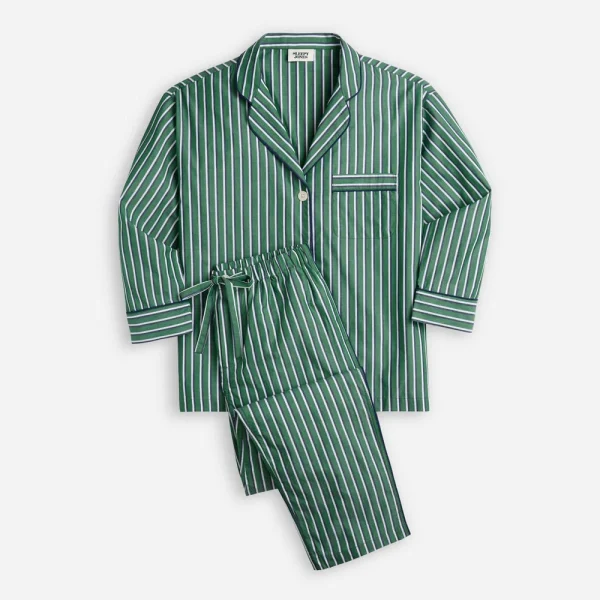 Sleepy Jones women’s Marina pajama set in shadow stripe