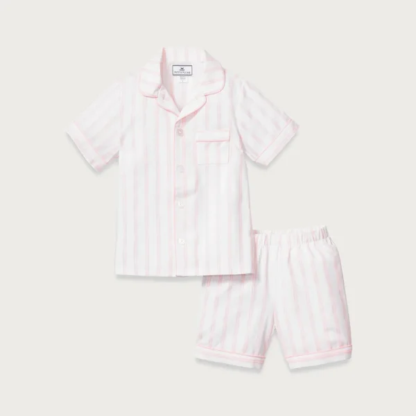Petite Plume™ girls’ short set in stripe