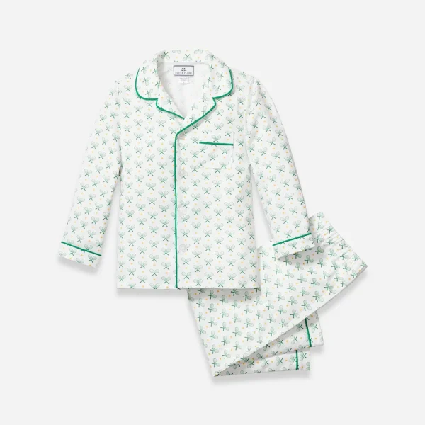 Petite Plume™ girls’ pajama set in stripe
