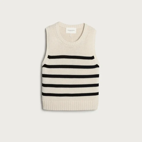 State of Cotton NYC Hayden striped crewneck sweater