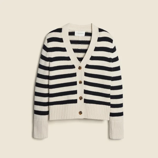 State of Cotton NYC Peyton striped cardigan sweater