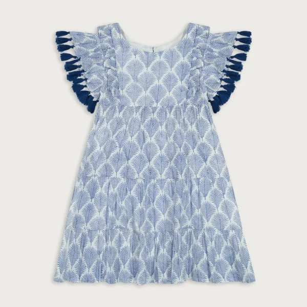 Girls’ Mer St. Barth™ Sophie tassel dress with feathers