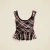 BLACK CREAM RED MULTI