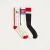COTTON NAVY RED MUTLI